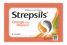Strepsils Orange with Vitamin C- Gói 2 viên