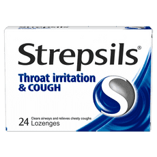 Strepsils Throat Irritation & Cough- Hộp 24 viên